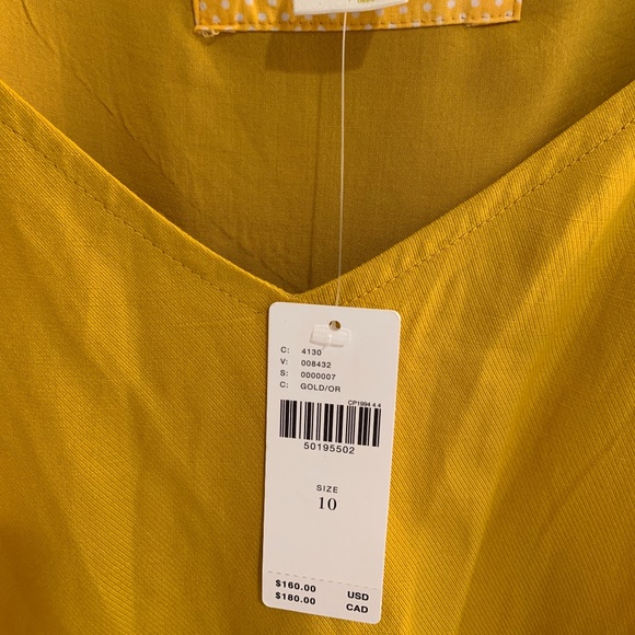 Anthropologie Gold Artemis Midi Dress - Picture 6 of 6